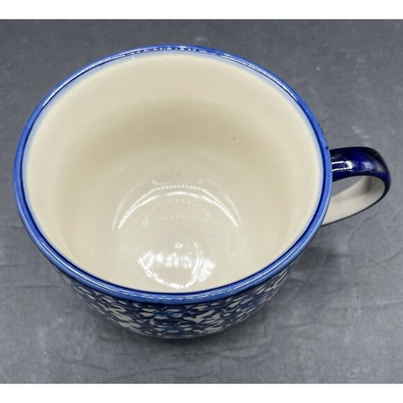 Bolestawcu Polish Pottery Mug Coffee Tea Made in Poland - Picture 2 of 6